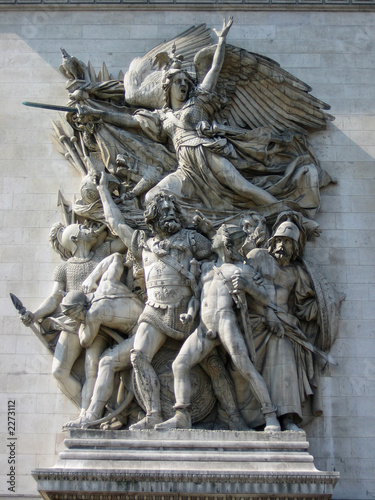relief at arc de triomphe