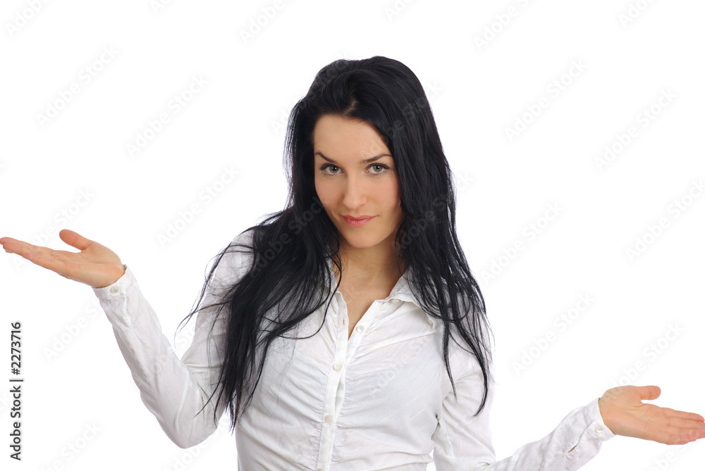 successful businesswoman. isolated over white back successful businesswoman. isolated over white back