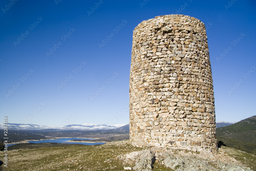 Naklejka premium mountain tower