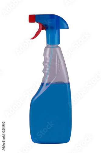 blue spray isolated