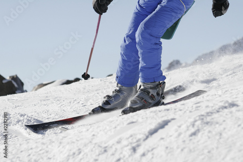 skis in the snow photo