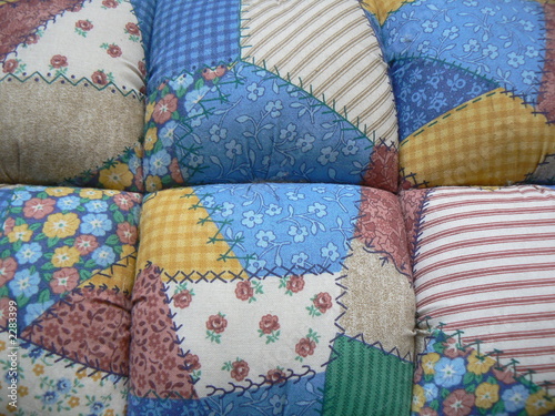 padded patchwork material