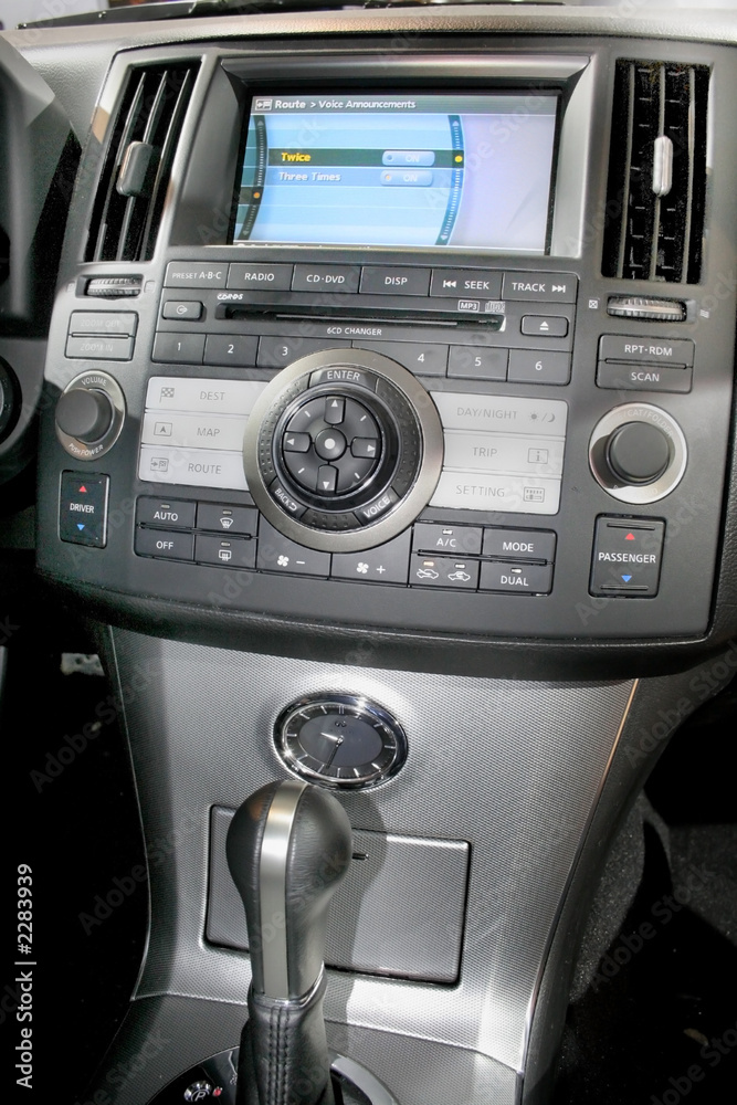 Fototapeta premium car center stack