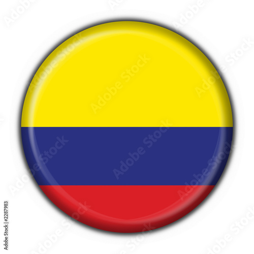 bottone bandiera colombiano - colombia button flag