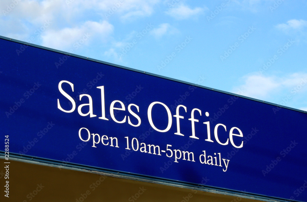 sales office sign