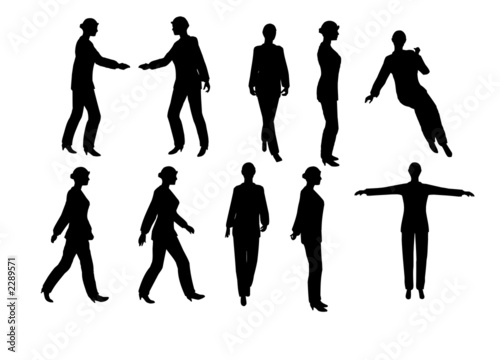 businesswoman silhouette