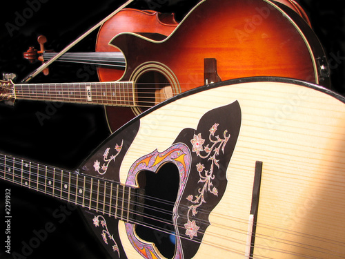viola, guitar and bouzouki