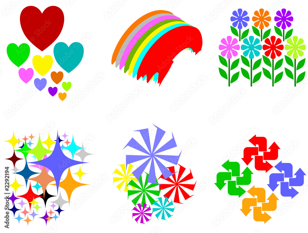 colorful design elements colorful design elements
