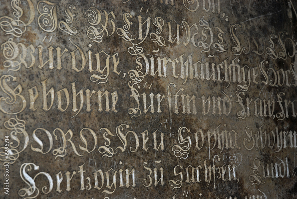 mittelalterliche schrift Stock-Foto | Adobe Stock