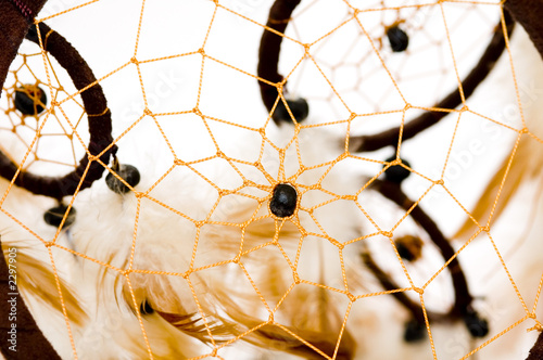 dreamcatcher isolated on white background photo