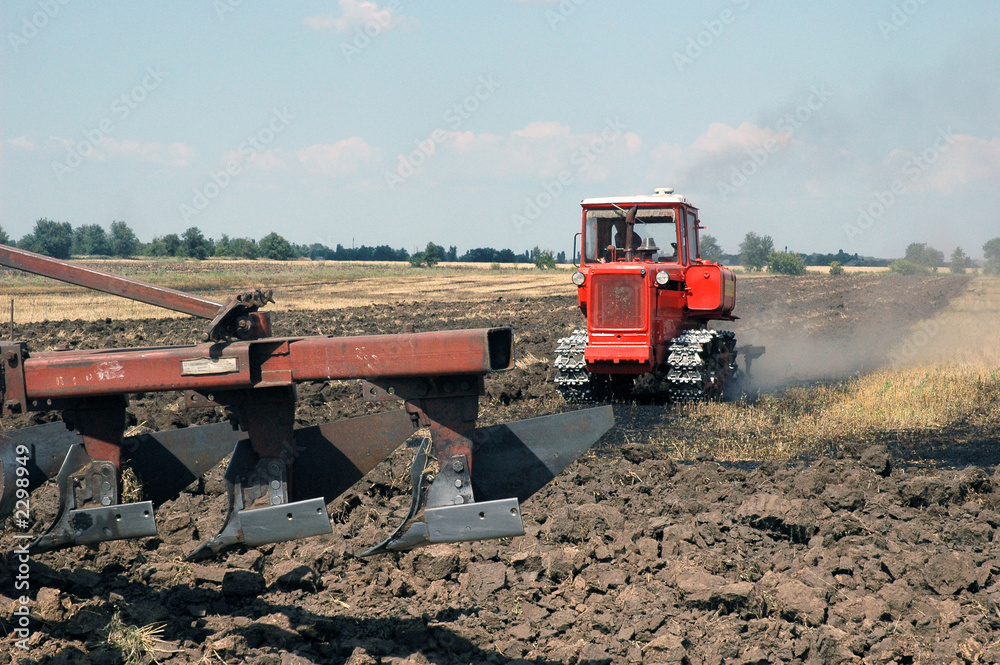 Fototapeta premium plowing