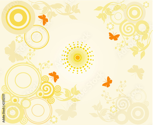background with circles - illustration