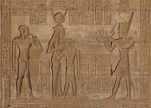 Obraz na płótnie ptolemaic relief w salonie