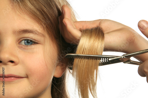 Bild auf Leinwand coupe de cheveux