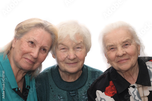 three old women smiling photo