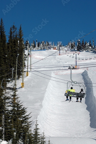resort, chairlift, holiday, winter