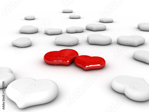 love (two red hearts)