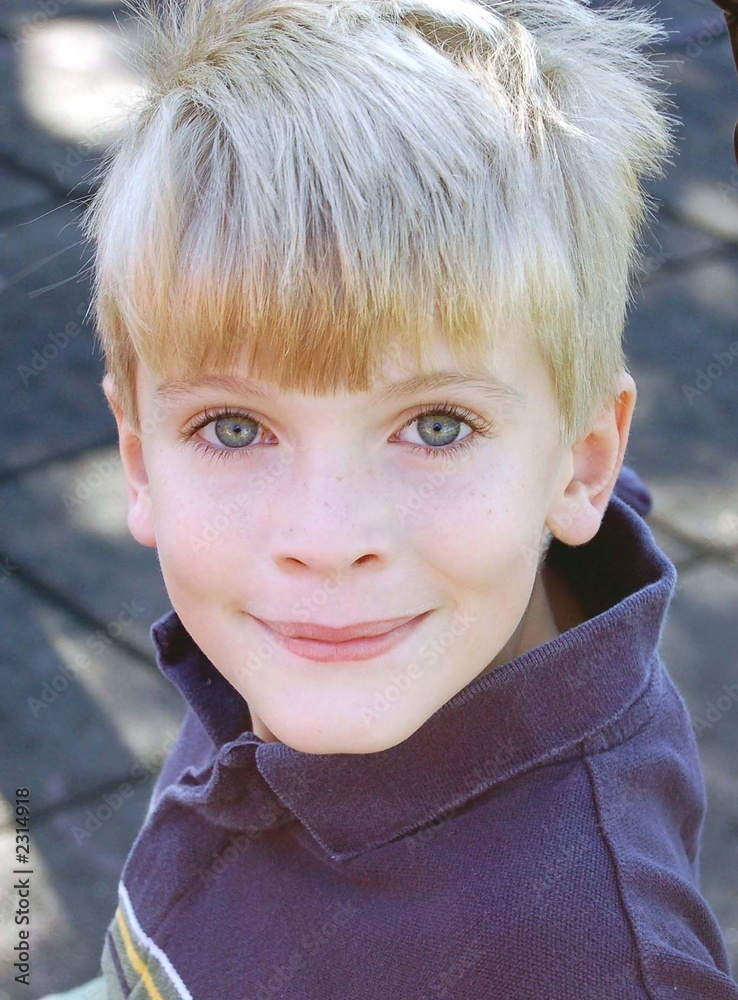 blond hair blue eyed boy Stock Photo | Adobe Stock
