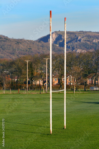 rural goal posts photo