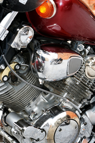 engine of a motorcycle