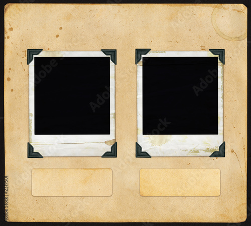 vintage paper - with polaroid
