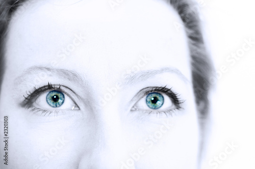 woman blue eyes