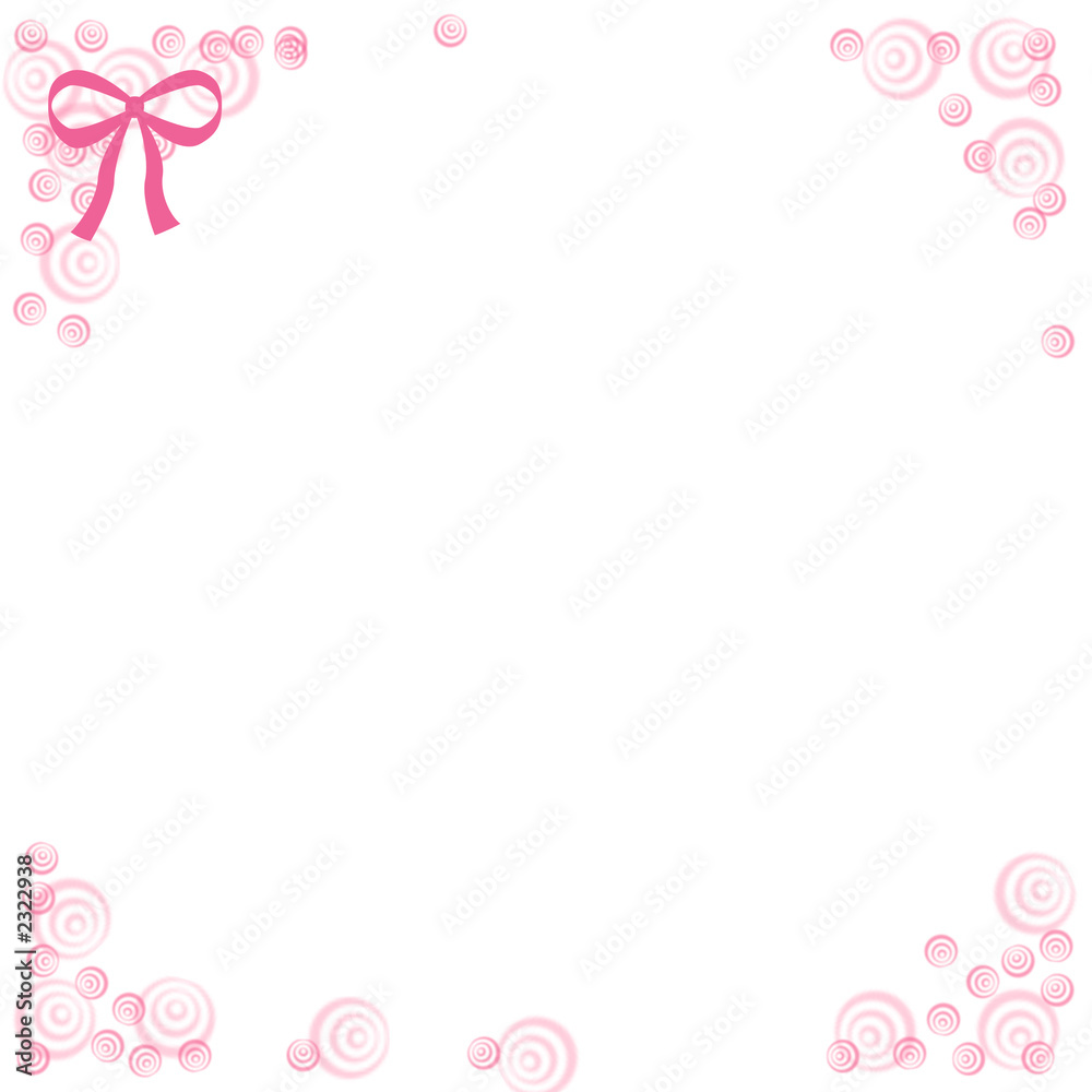 flower and bow note paper