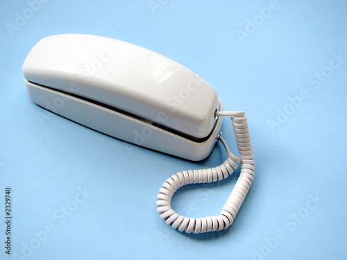 older white telephone