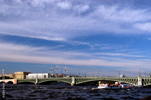 Wallpaper Mural view of the river neva (st.-petersburg). Torontodigital.ca