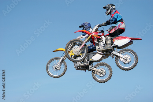 dirt bikes in the air © MaxFX