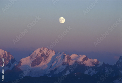 caucasus mountains at night