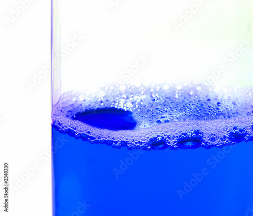 blue cleaning liquid
