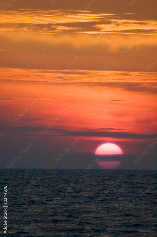 seaside sunset