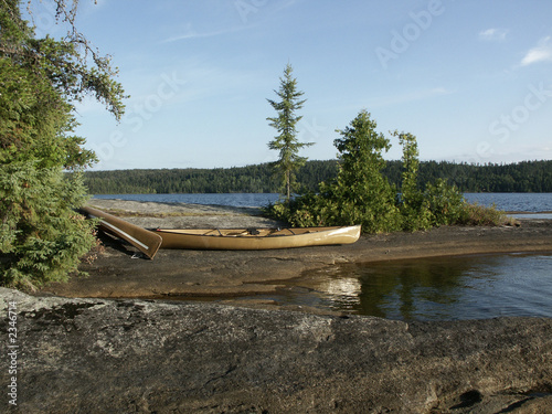 canoes in the wilderness