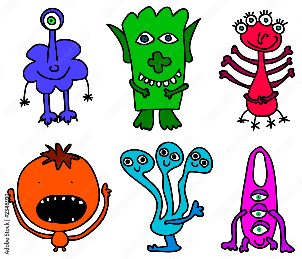 Obraz premium little monsters