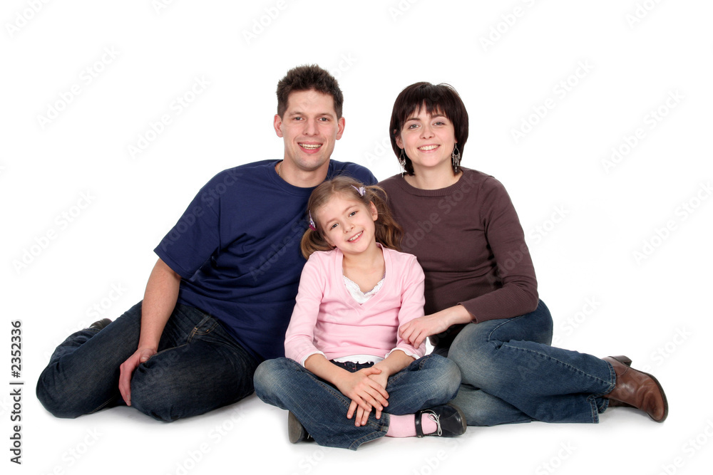 family with daughter