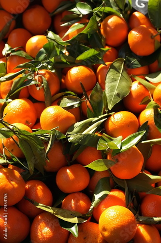 clementines on the market stall