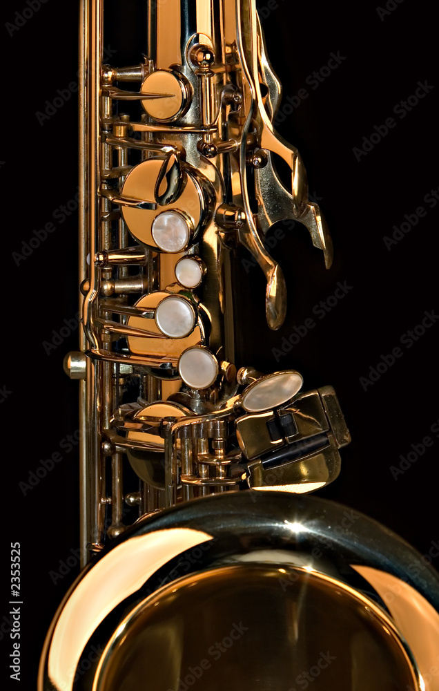 Fotografie tenor sax close up