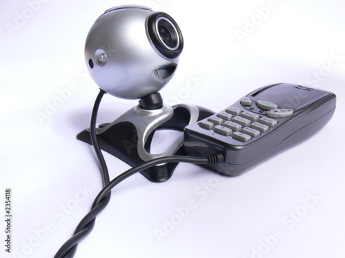 webcam and phone