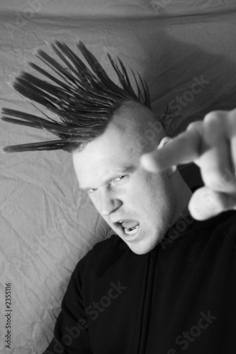 Принти на полотні male punk expressing annoyance