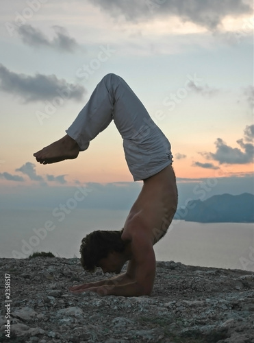 hatha-yoga: pinchamayurasana