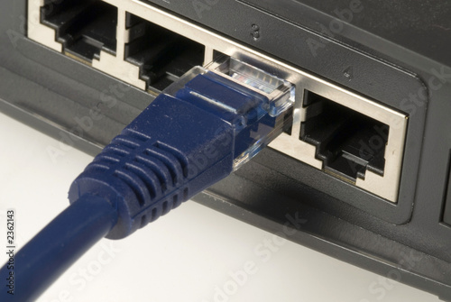 ethernet cable and router