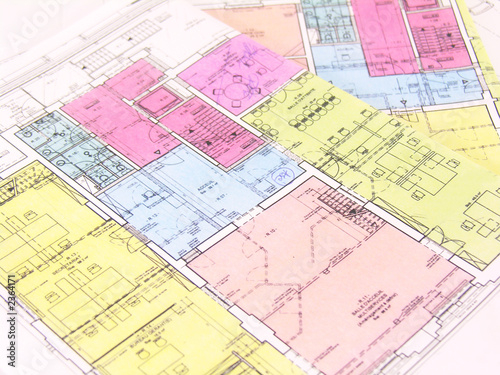 plan bâtiment en construction