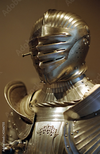 golden medieval armor