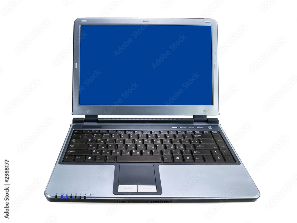 laptop with blue screen laptop with blue screen
