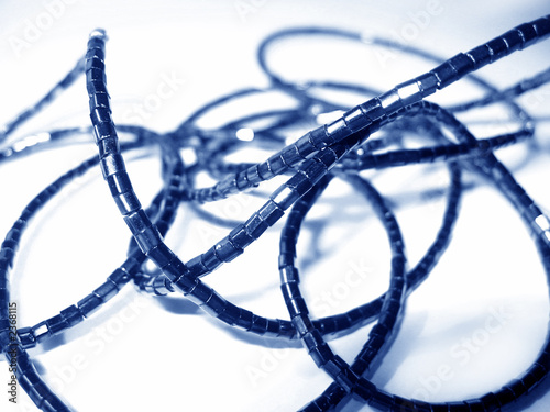 blue beads thread