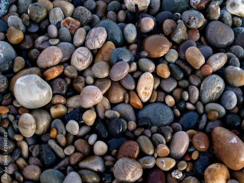 Картината върху платно irish sea pebbles