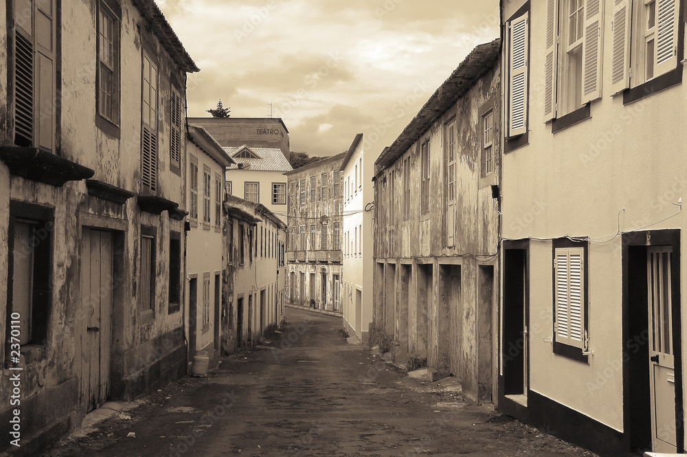 old street in the azores