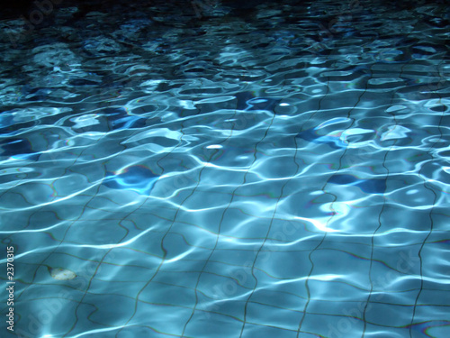 crystal clear water of swimming pool