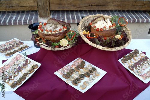 Canvastavla buffet campagnard